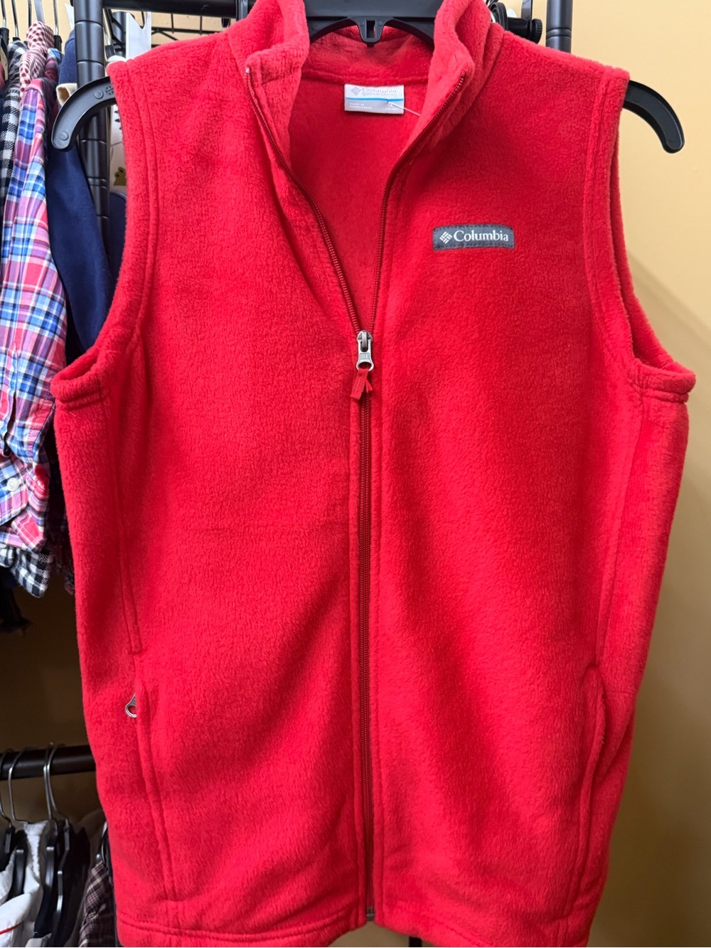 Columbia Red Fleece Vest Kids 14/16